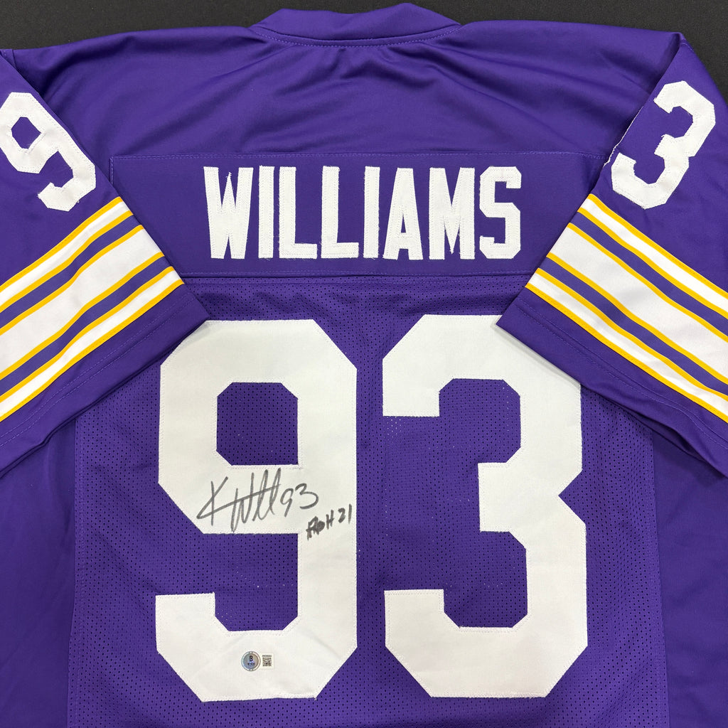 Kevin Williams Autographed Purple Pro-Style Jersey Autographs FanHQ