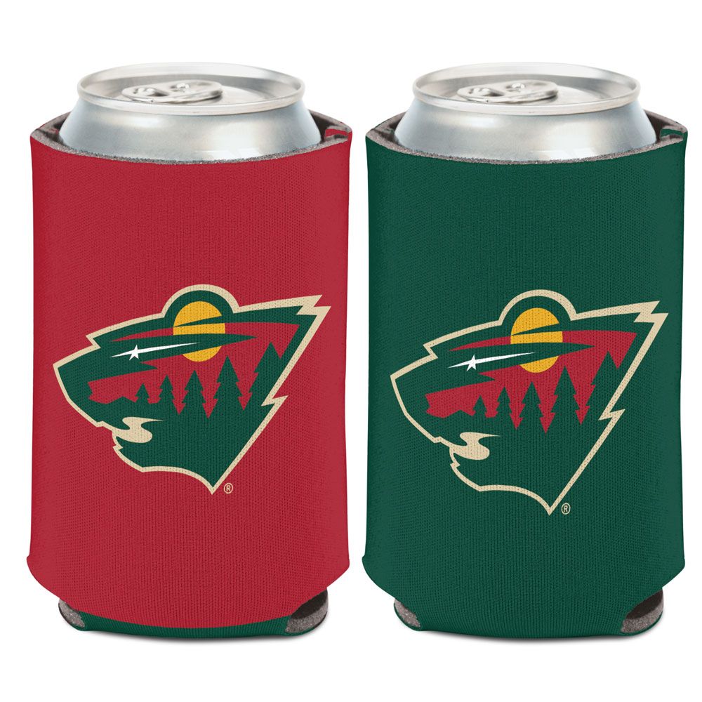 Minnesota Wild Logo 2-Sided 12 oz. Can Cooler Collectibles Wincraft   