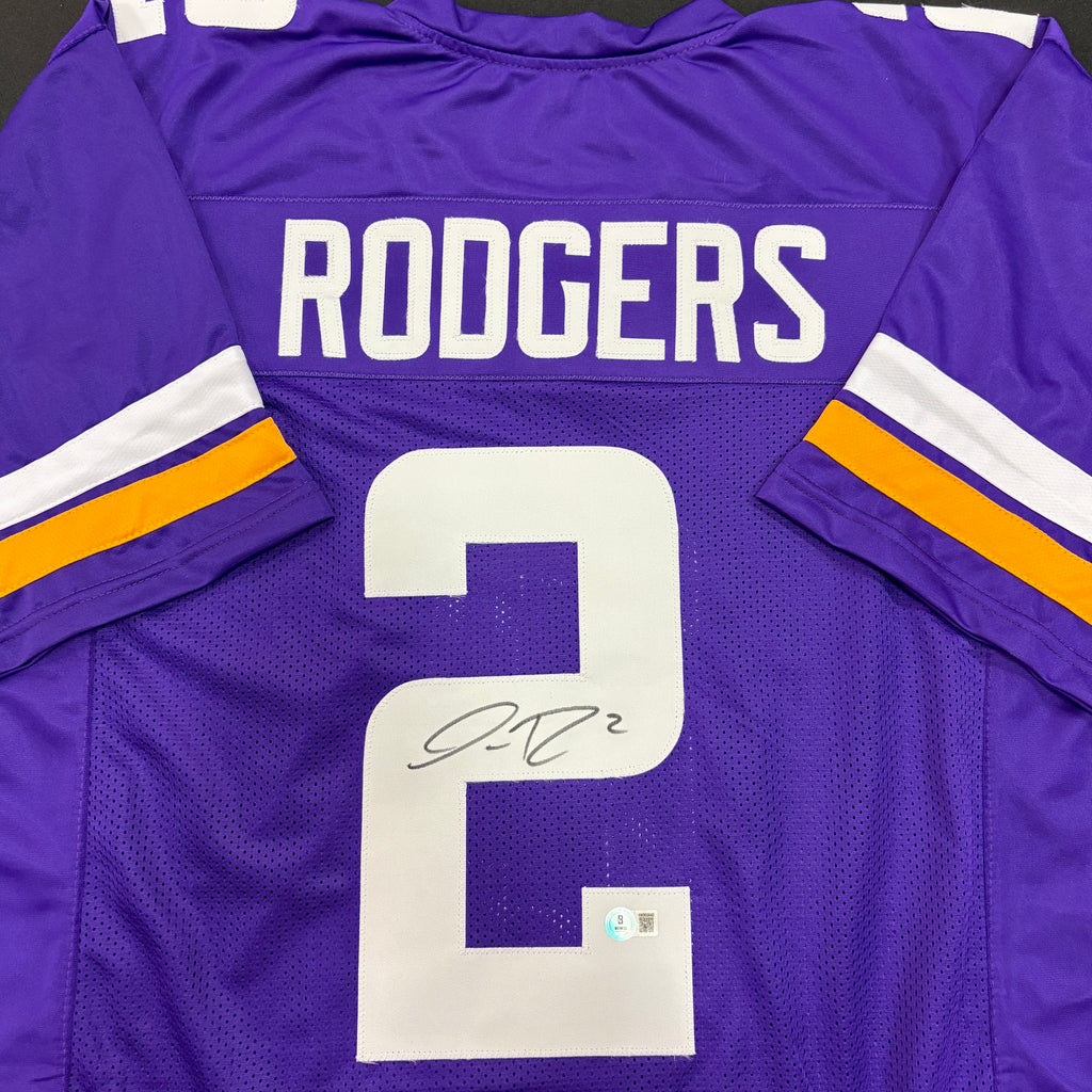 Isaiah Rodgers Autographed Purple Pro-Style Jersey Autographs FanHQ