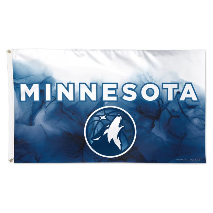 Minnesota Timberwolves City Edition Deluxe 3' x 5' Flag Collectibles Wincraft   