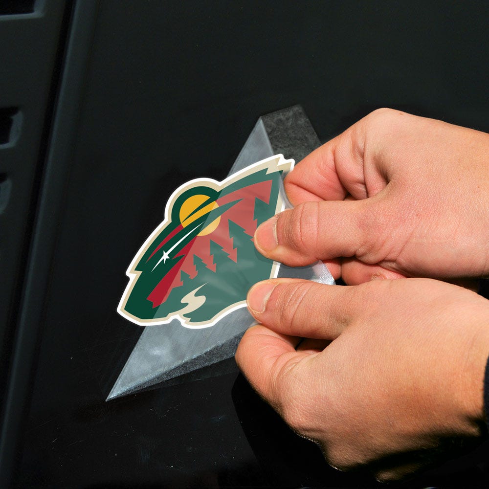 Minnesota Wild 2-pack 4" x 4" Perfect Cut Color Decals Collectibles Wincraft