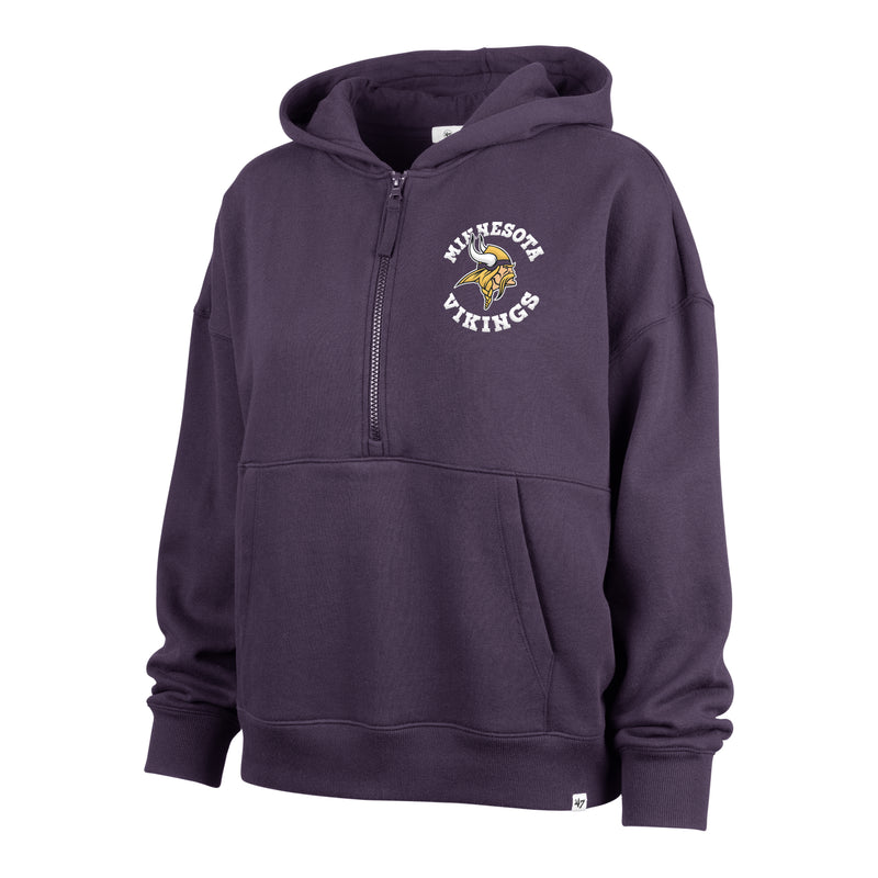 Minnesota Vikings Women's '47 Brand Purple Fade Away Half Zip Hoodie Womens 47 Brand   