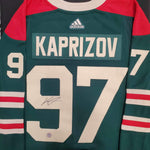 Kirill Kaprizov Autographed adidas Authentic Minnesota Wild 2022 Winter Classic Jersey Autographs FanHQ   