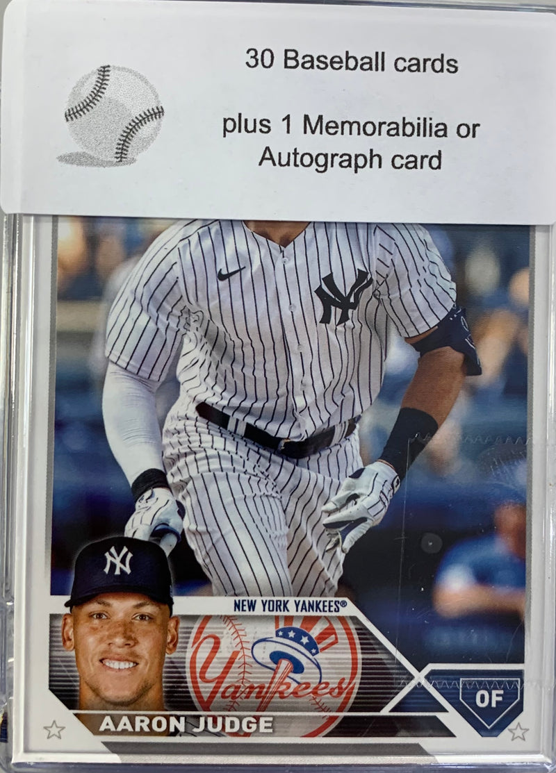 MLB 30 Baseball Card Mystery Box w/ 1 Certified Autograph/Relic Card! Trading Cards Picha   