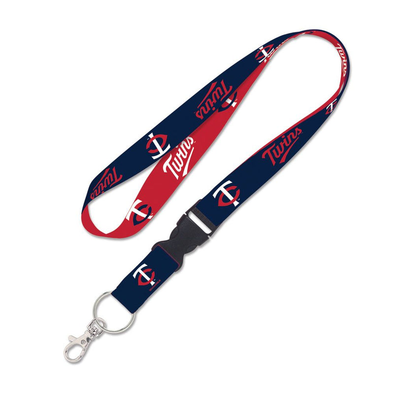 Minnesota Twins 2-Sided Lanyard 1" w/ Detachable Buckle Collectibles Wincraft   