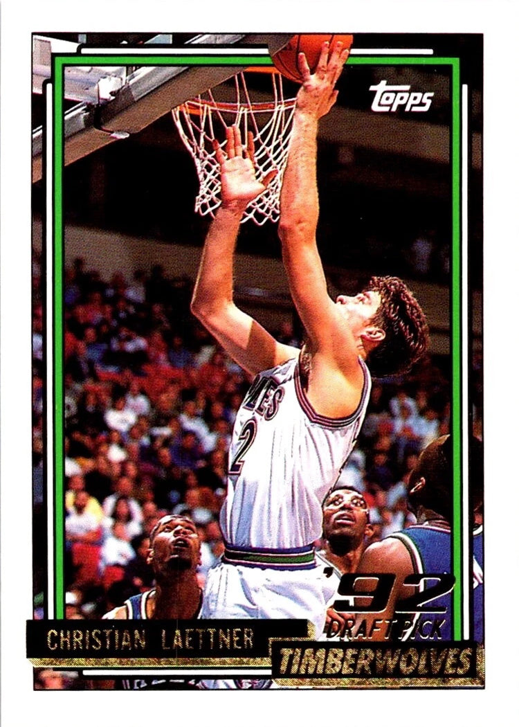 PRE-ORDER: Christian Laettner Autographed Rookie Card (Various to Choose From) Autographs FanHQ 1992-93 Topps Gold #334