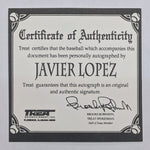 Javy Lopez Autographed Rawlings 1995 World Series Baseball Atlanta Braves Autographs FanHQ   