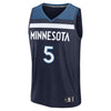 Anthony Edwards Fanatics Youth Navy Minnesota Timberwolves Fast Break Replica Icon Edition Jersey Jerseys Fanatics