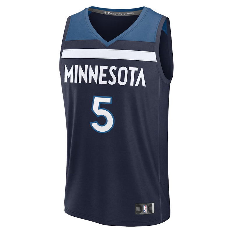 Anthony Edwards Fanatics Youth Navy Minnesota Timberwolves Fast Break Replica Icon Edition Jersey Jerseys Fanatics