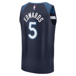 Anthony Edwards Fanatics Youth Navy Minnesota Timberwolves Fast Break Replica Icon Edition Jersey Jerseys Fanatics