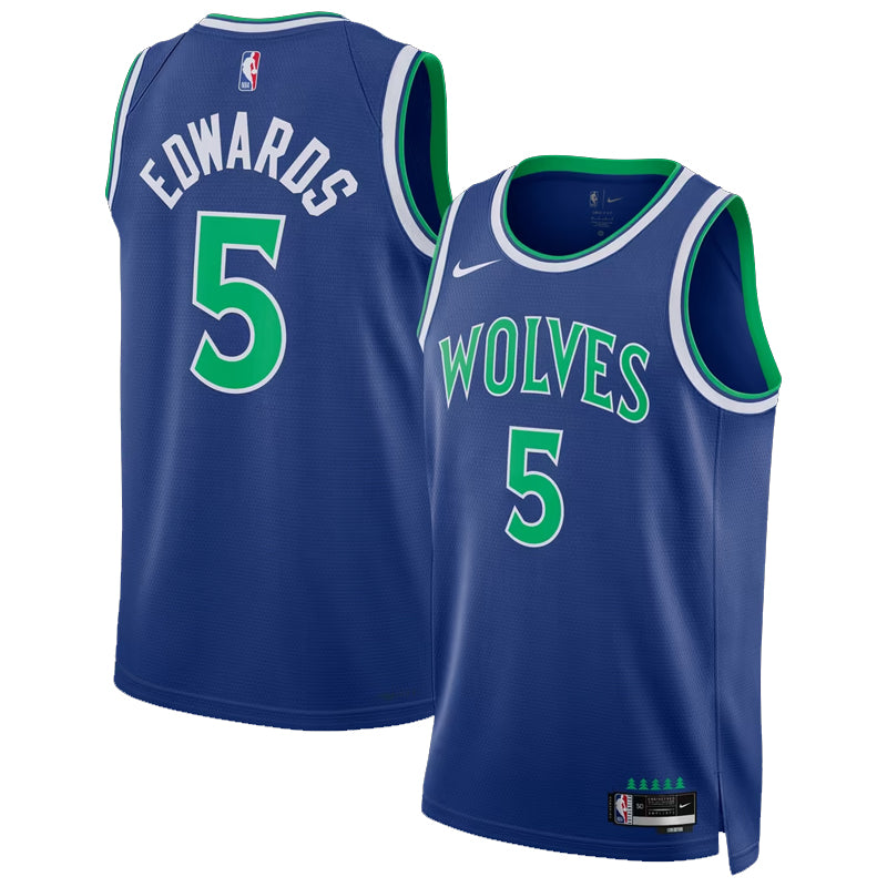 AVAILABLE IN-STORE ONLY! Anthony Edwards Nike Blue Minnesota Timberwolves Icon Edition Swingman Jersey Jerseys Nike