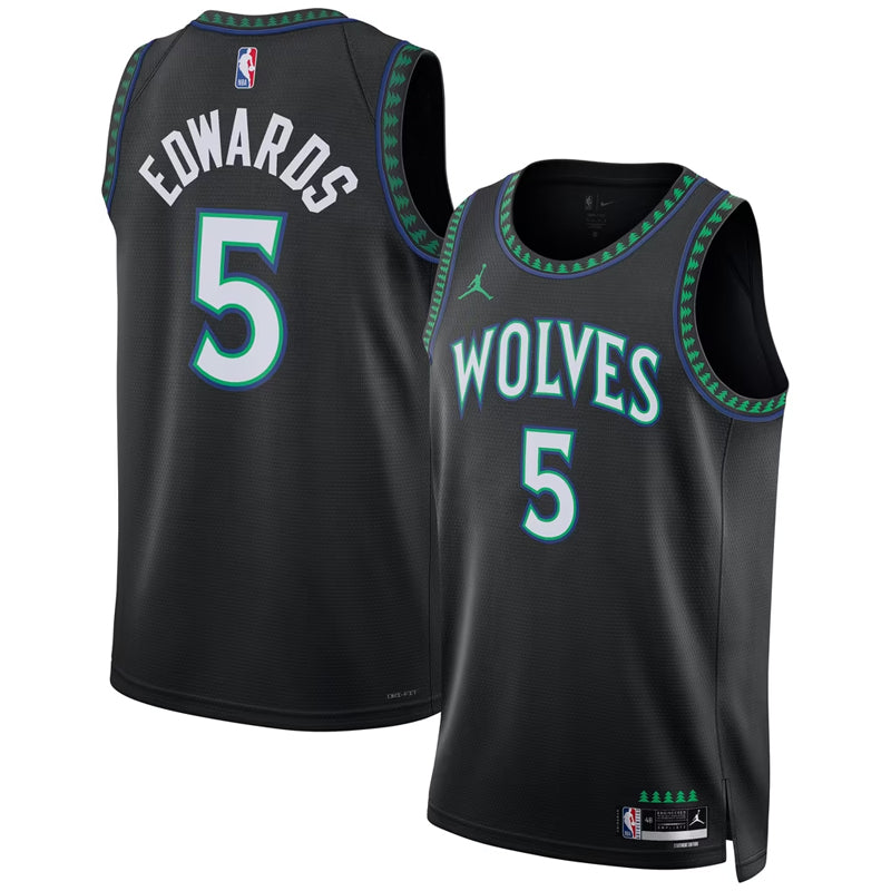AVAILABLE IN-STORE ONLY! Anthony Edwards Jordan Brand Black Minnesota Timberwolves Statement Edition Swingman Jersey Jerseys Nike