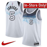 AVAILABLE IN-STORE ONLY! Anthony Edwards Nike White Minnesota Timberwolves 2024-25 City Edition Swingman Jersey Jerseys Nike