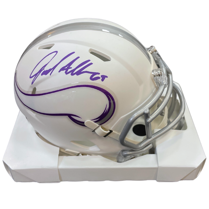 Jared Allen Autographed Minnesota Vikings Winter Warrior Mini Helmet Autographs FanHQ   