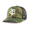 Minnesota Twins '47 Brand Camo Trucker Snapback Hat