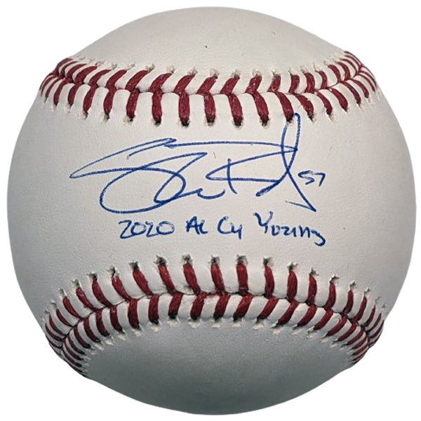 Shane Bieber Autographed Rawlings Official Major League Baseball w/ 2020 AL Cy Young Inscription Autographs FanHQ   