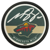 Matt Boldy Autographed Minnesota Wild Signature Puck Autographs FanHQ   