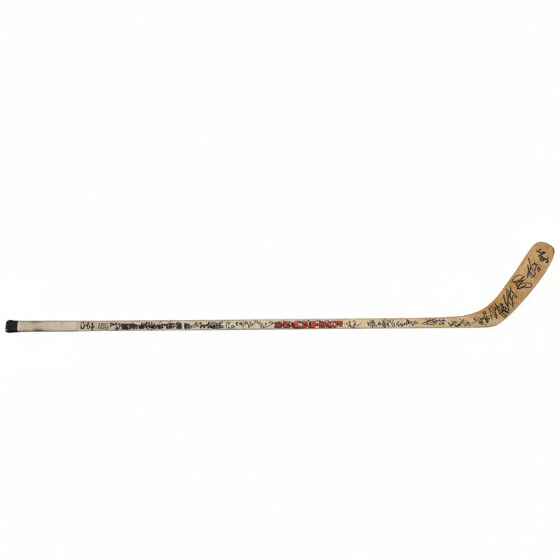 Peter Bondra Game Used 1992-93 Washington Capitals Team Signed Hockey Stick