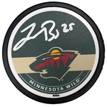 Jonas Brodin Autographed Minnesota Wild Green Logo Puck Autographs FanHQ