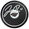 Jonas Brodin Autographed Minnesota Wild Black Logo Puck Autographs FanHQ