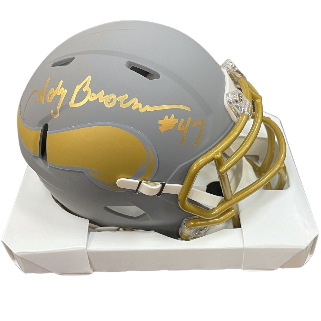 Joey Browner Autographed Minnesota Vikings Slate Mini Helmet Autographs FanHQ   