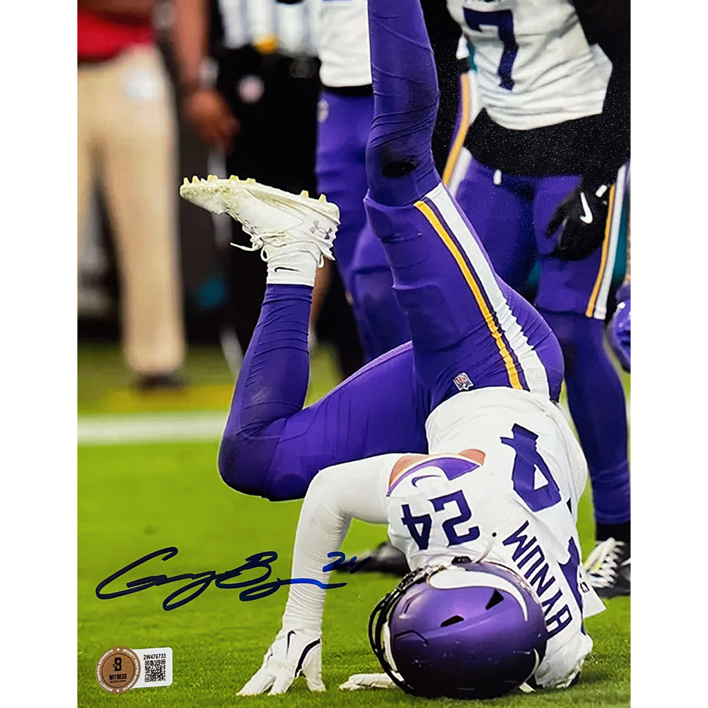 Cam Bynum Autographed Minnesota Vikings 8x10 Photo Celly Autographs FanHQ