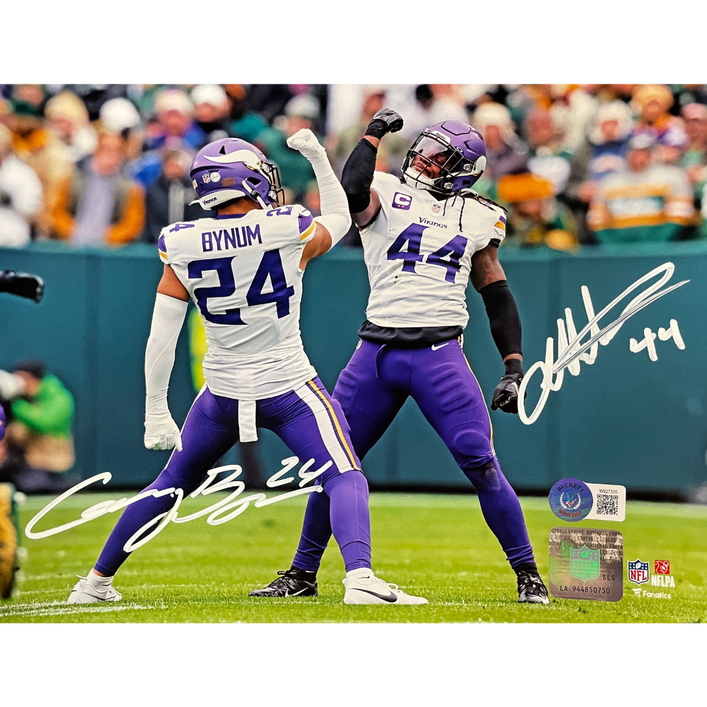Josh Metellus and Cam Bynum Autographed Minnesota Vikings 8x10 Photo Autographs FanHQ   