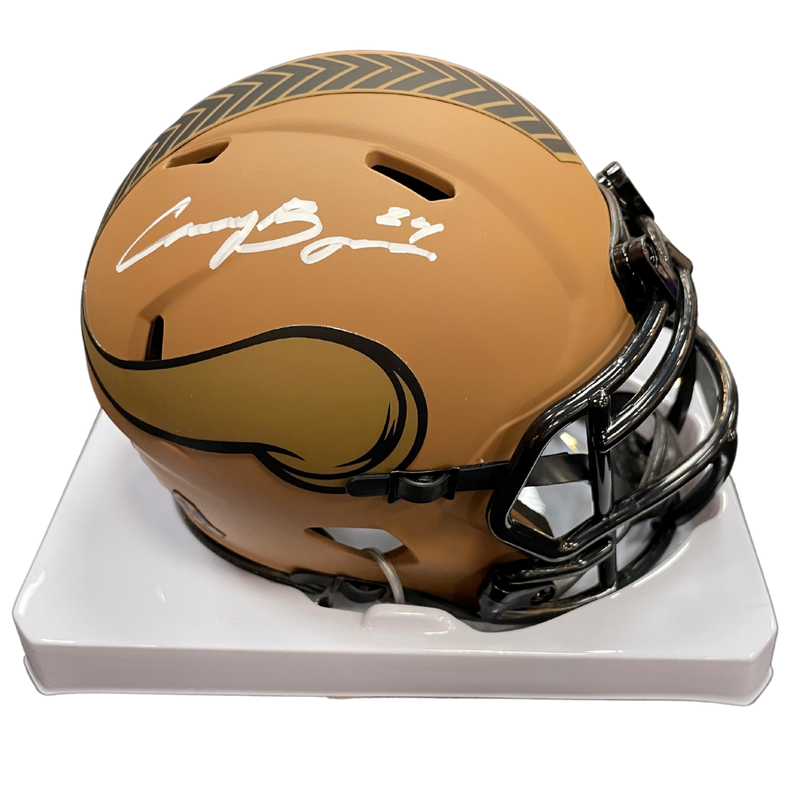 Cam Bynum Autographed Minnesota Vikings Salute To Service Mini Helmet