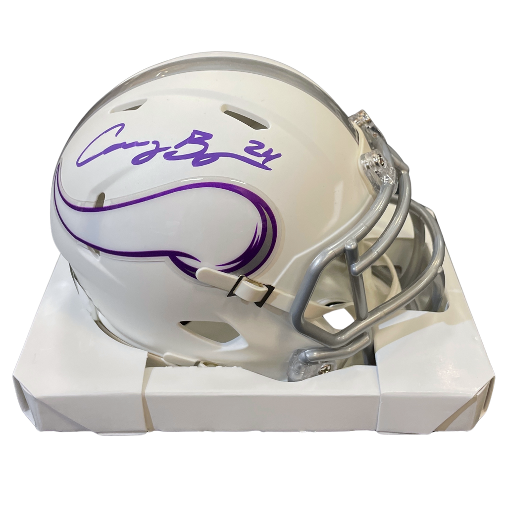 Cam Bynum Autographed Minnesota Vikings Winter Warrior Mini Helmet Autographs FanHQ