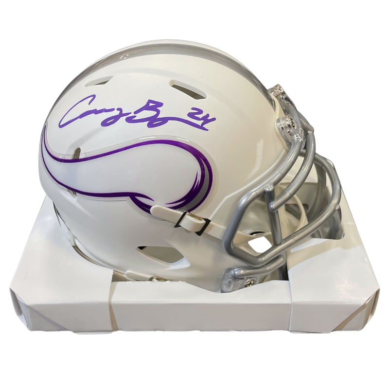 Cam Bynum Autographed Minnesota Vikings Winter Warrior Mini Helmet Autographs FanHQ