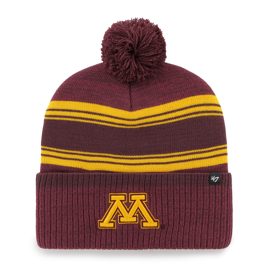 Minnesota Golden Gophers '47 Brand Fadeout Cuff Knit w/ Pom Hats 47 Brand