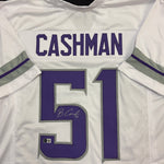 Blake Cashman Autographed White Alternate Pro-Style Jersey