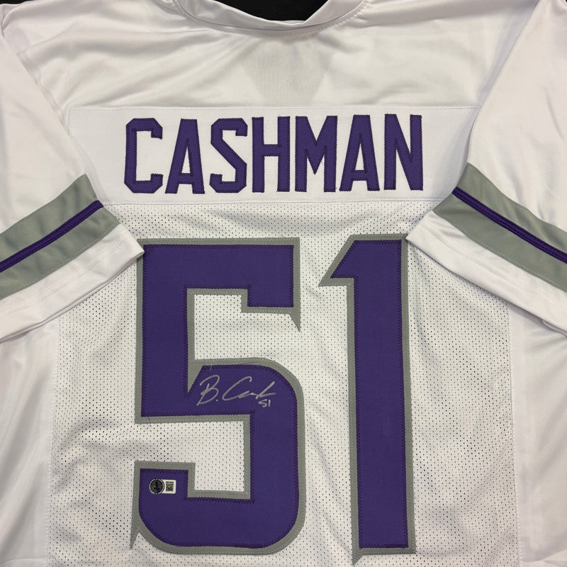 Blake Cashman Autographed White Alternate Pro-Style Jersey