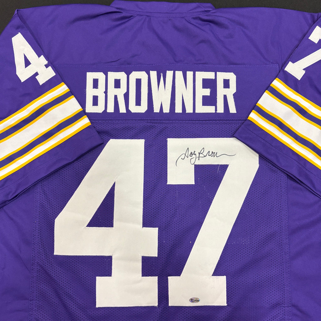 Joey Browner Autographed Purple Pro-Style Jersey Autographs FanHQ