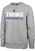 Minnesota Twins '47 Brand Gray City Connect Crewneck Sweatshirt Sweatshirts 47 Brand