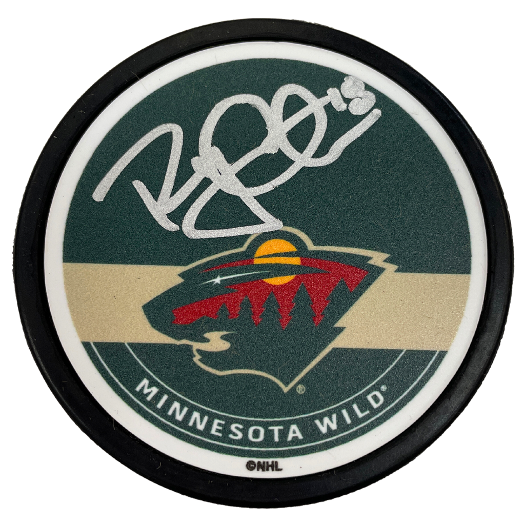 Ryan Carter Autographed Minnesota Wild Signature Puck Autographs FanHQ   