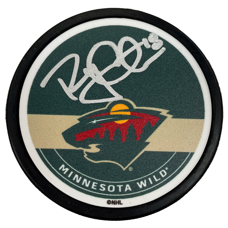 Ryan Carter Autographed Minnesota Wild Signature Puck