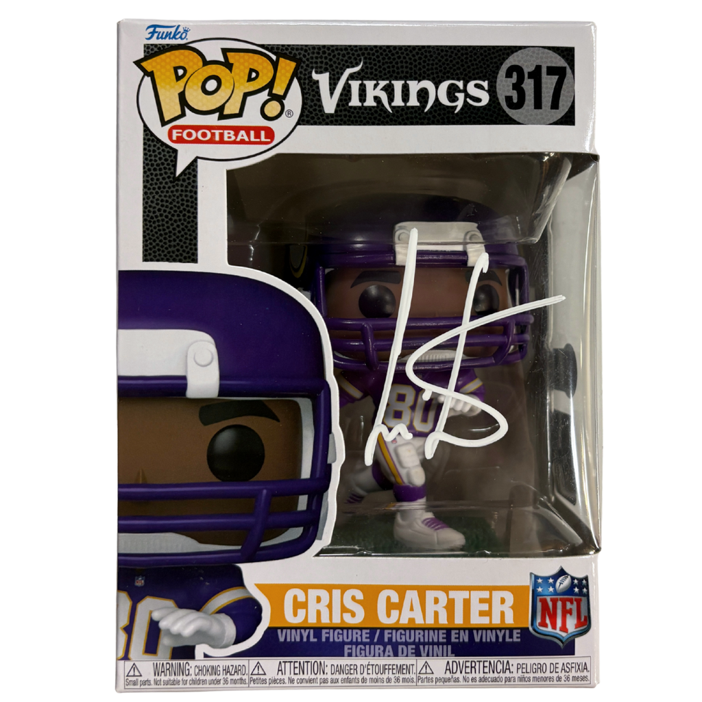 Cris Carter Autographed Funko Pop! Vinyl Figure Autographs FanHQ
