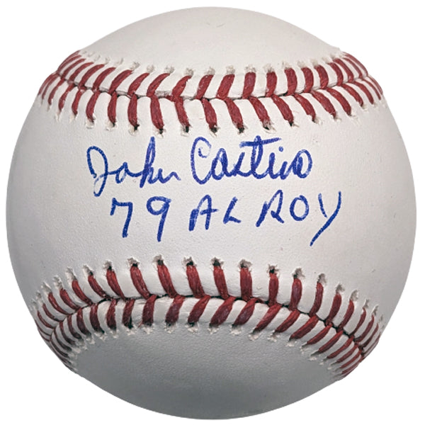 John Castino Autographed Rawlings Official Major League Baseball w/ 79 AL ROY Inscription