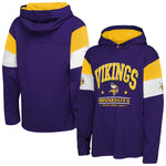 Minnesota Vikings Youth Champs Long Sleeve Hooded Jersey Tee Kids Outerstuff
