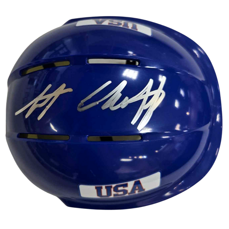 Steve Christoff Autographed Royal Blue Mini Helmet Autographs FanHQ