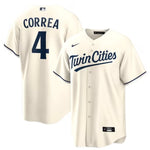 Carlos Correa Nike Minnesota Twins Cream Twin Cities Home Alternate Replica Jersey Jerseys Nike