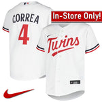 AVAILABLE IN-STORE ONLY! Carlos Correa Youth Nike White Minnesota Twins Replica Jersey