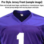 Aaron Jones Autographed Throwback Purple Pro-Style Jersey Autographs FanHQ