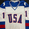 Steve Christoff Autographed USA White Olympic-Style Jersey w/ 1980 Gold Inscription Autographs Fan HQ