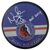 Natalie Darwitz Autographed Hockey Hall Of Fame Logo Puck Autographs FanHQ   