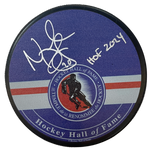 Natalie Darwitz Autographed Hockey Hall Of Fame Logo Puck Autographs FanHQ   