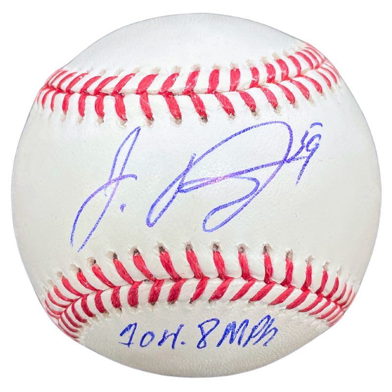 Jhoan Duran Autographed Rawlings Official Major League Baseball w/ 104.8 MPH Inscription Autographs Fan HQ   