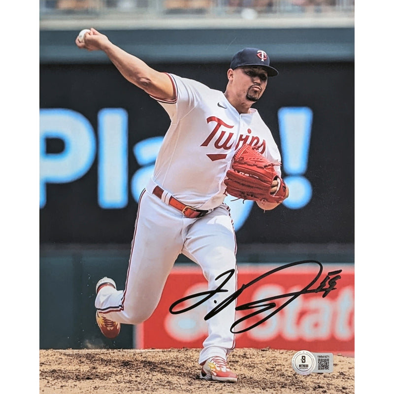 Jhoan Duran Autographed Minnesota Twins 8x10 Photo Autographs Fan HQ   