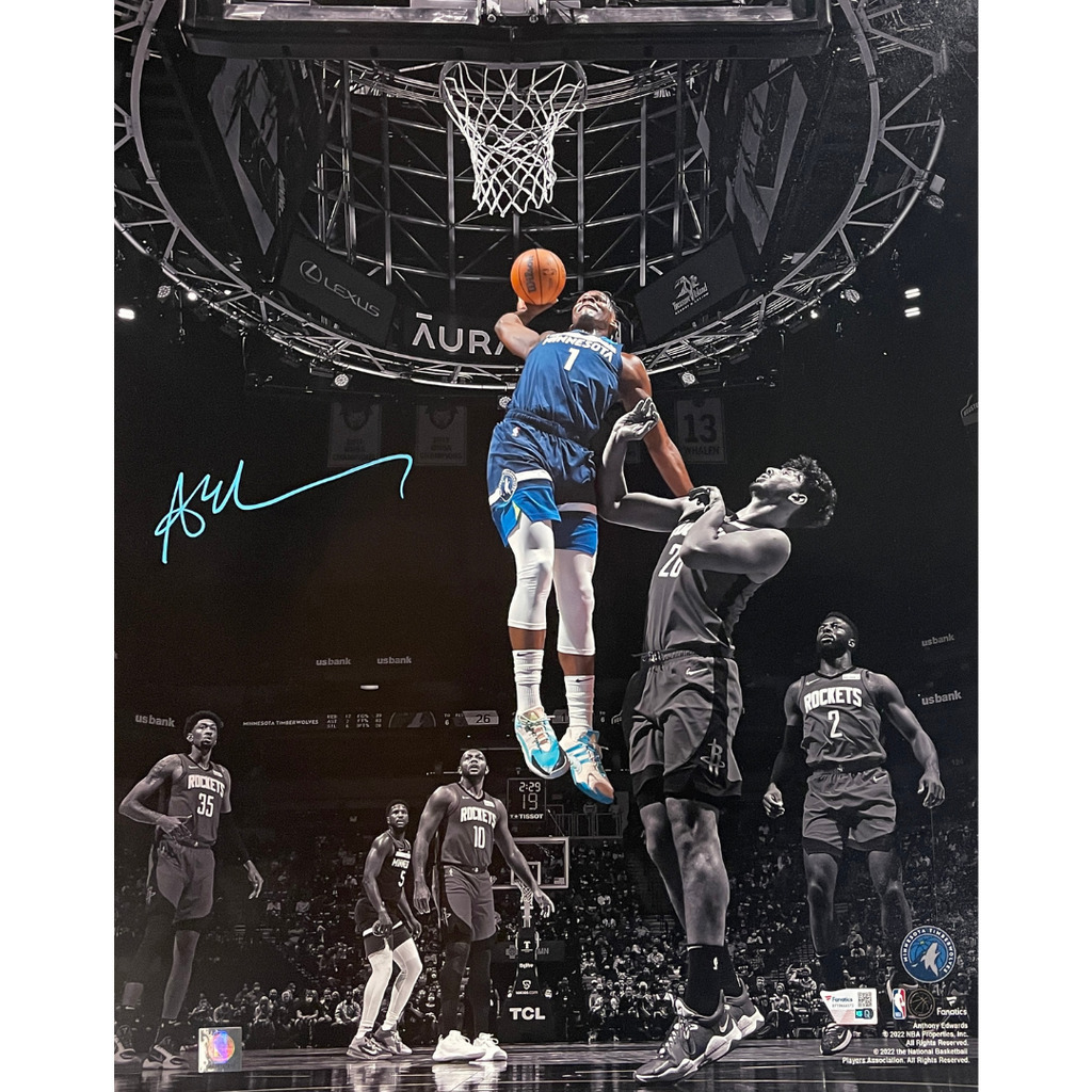 Anthony Edwards Autographed Minnesota Timberwolves 16x20 Anthony Edwards Autographed Minnesota Timberwolves 16x20